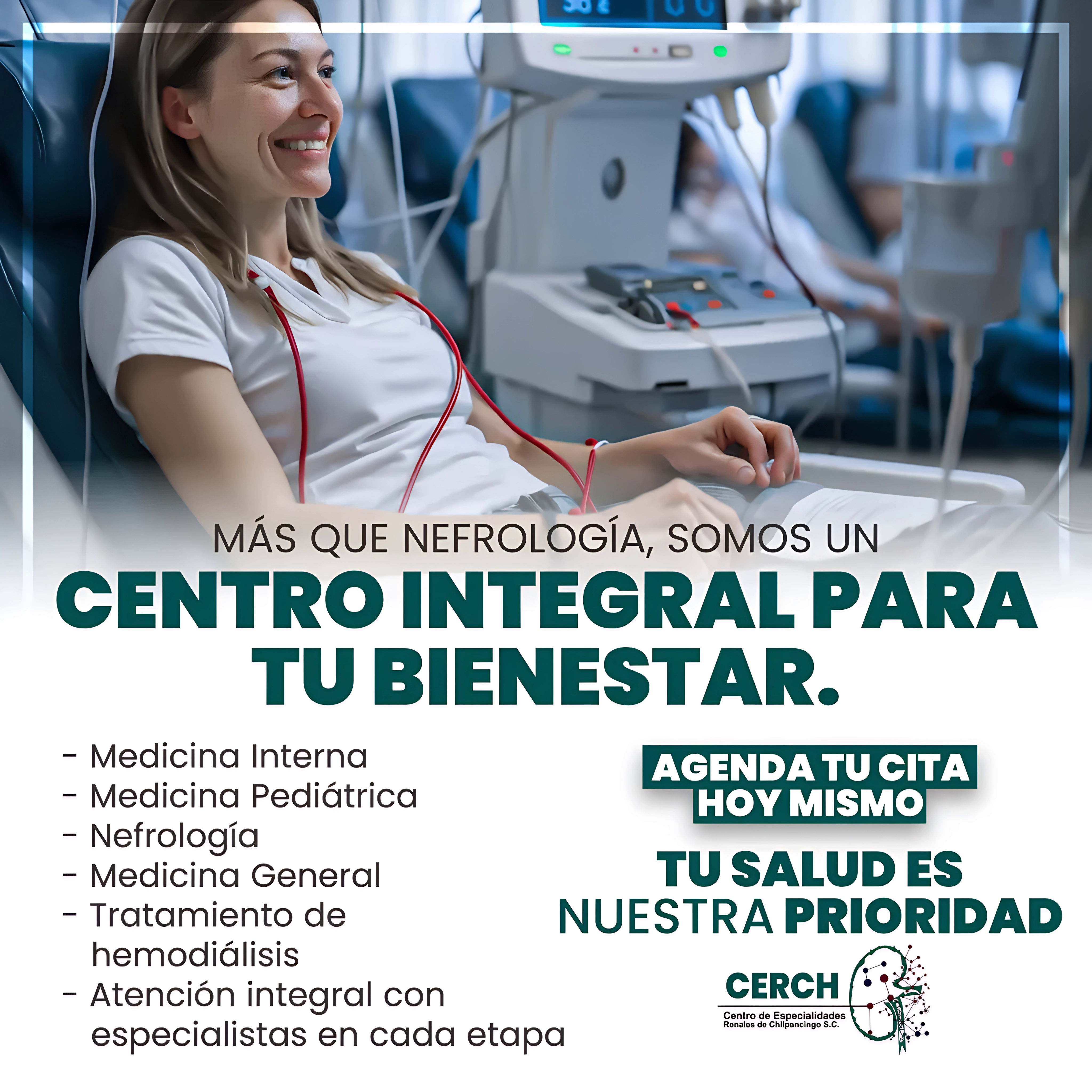 Paciente recibiendo atención en CERCH